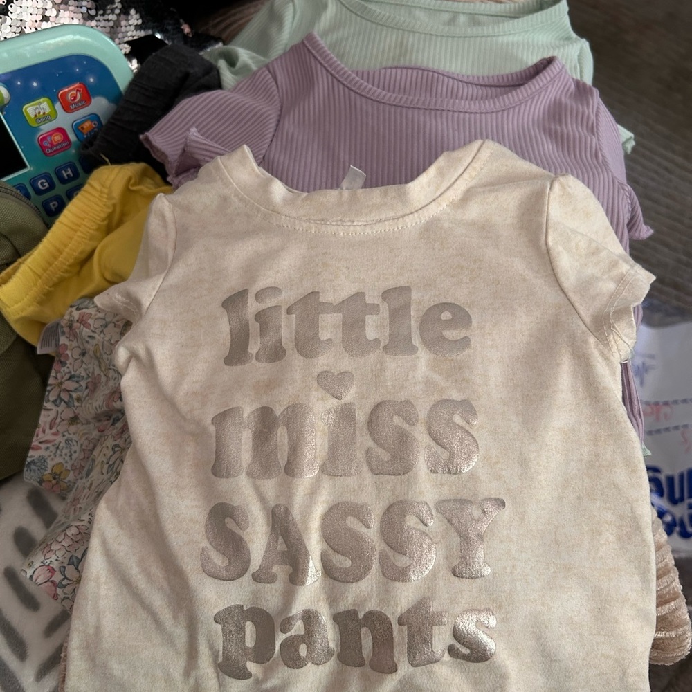 Little Miss Sassy Pants Cream Kids Matching Set Plus Other Sets
